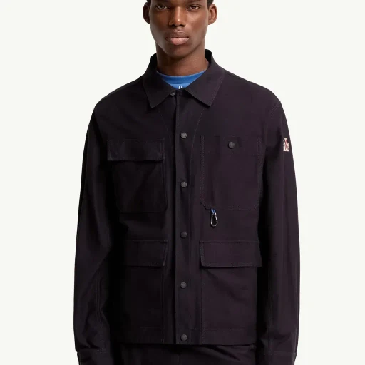 Cotton Gabardine Shirt Jacket