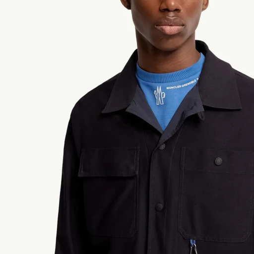 Cotton Gabardine Shirt Jacket
