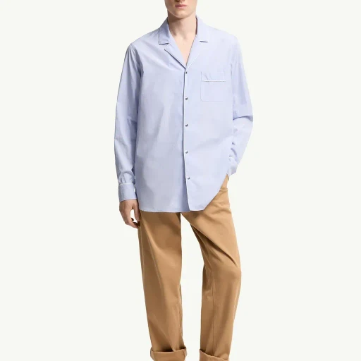 Fil-à-Fil Cotton Long Sleeve Shirt