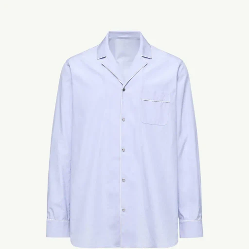 Fil-à-Fil Cotton Long Sleeve Shirt