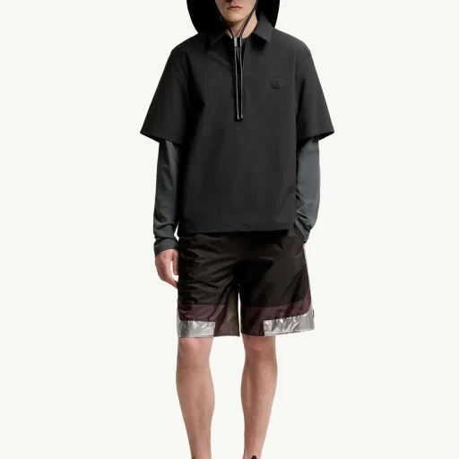 Logo Short Sleeve Half-Zip Shirt