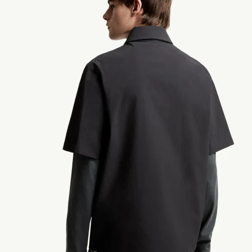 Logo Short Sleeve Half-Zip Shirt