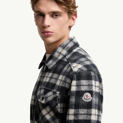 Tartan Zip-Up Shirt Jacket