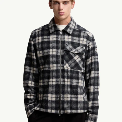 Tartan Zip-Up Shirt Jacket