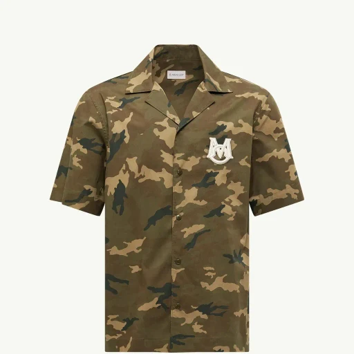 Printed Cotton Short Sleeve Shirt