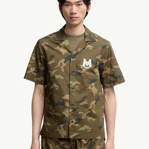 Printed Cotton Short Sleeve Shirt