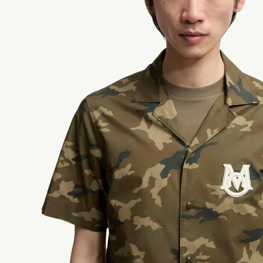 Printed Cotton Short Sleeve Shirt