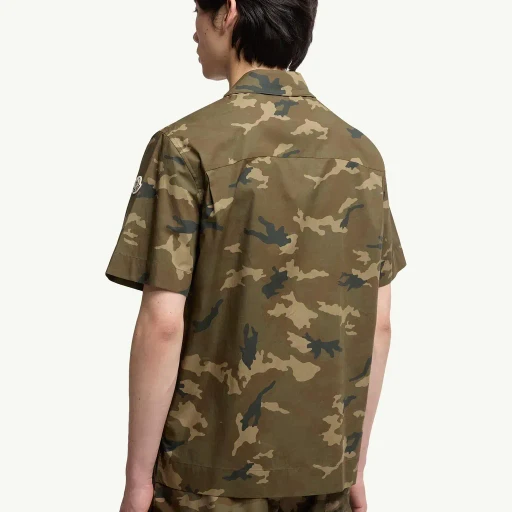 Printed Cotton Short Sleeve Shirt