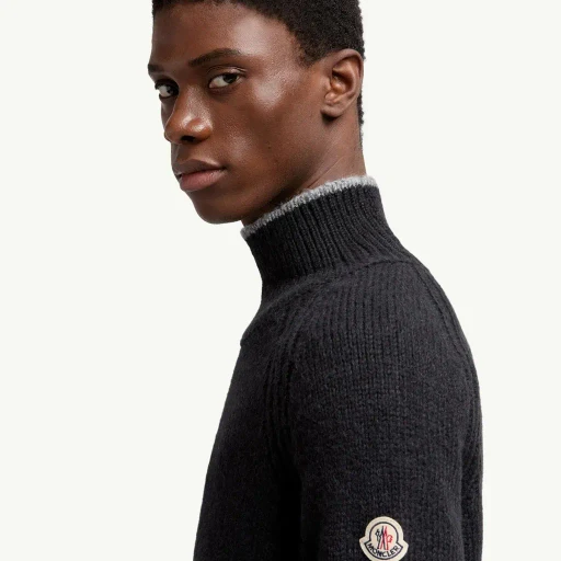 Alpaca & Wool Blend Turtleneck Jumper