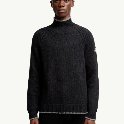 Alpaca & Wool Blend Turtleneck Jumper
