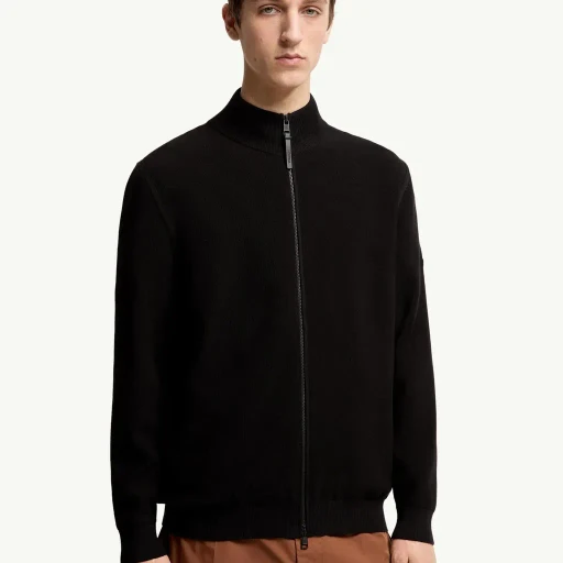 Cotton Zip-Up Cardigan