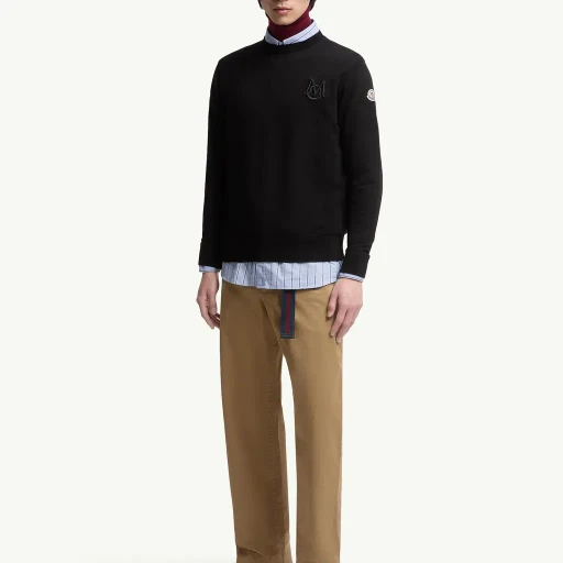 Embroidered Monogram Cotton Jumper