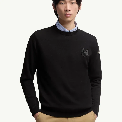 Embroidered Monogram Cotton Jumper