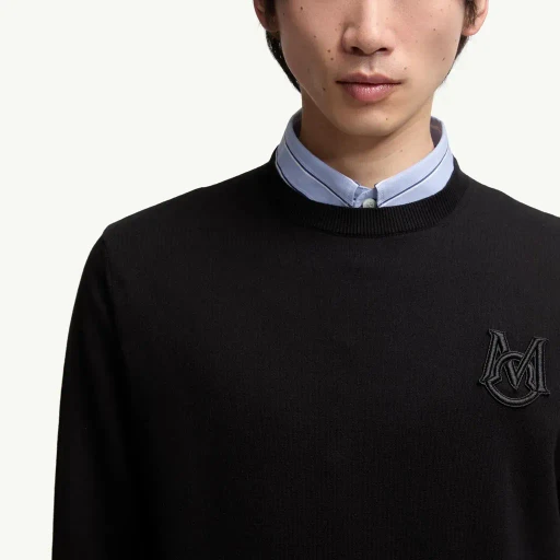 Embroidered Monogram Cotton Jumper