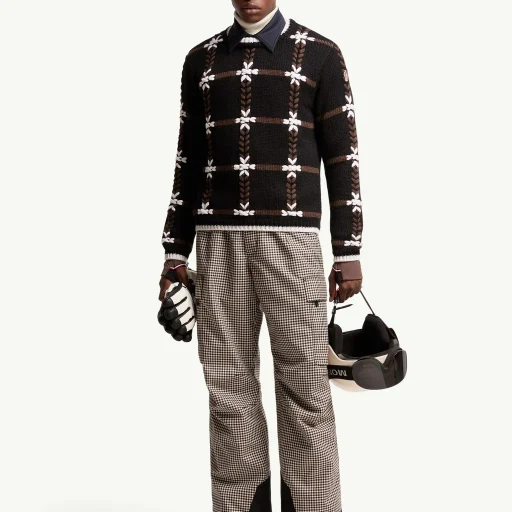 Embroidered Wool Blend Jumper