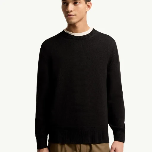 Logo Patch Cotton Jumper
