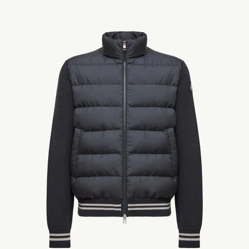 Padded Cotton Cardigan