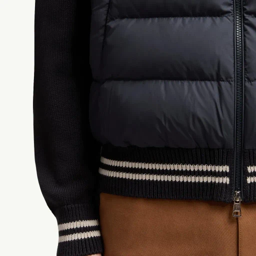Padded Cotton Cardigan