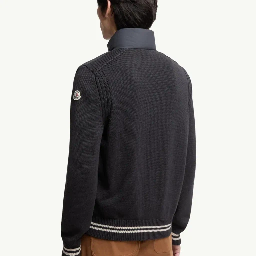 Padded Cotton Cardigan