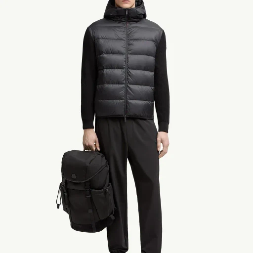Padded Cotton Zip-Up Hoodie