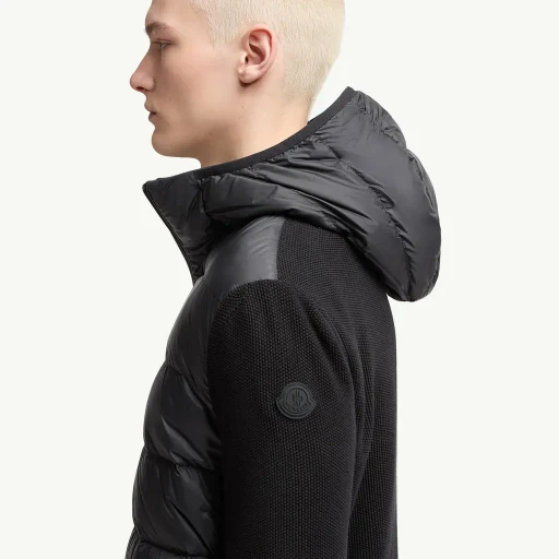 Padded Cotton Zip-Up Hoodie