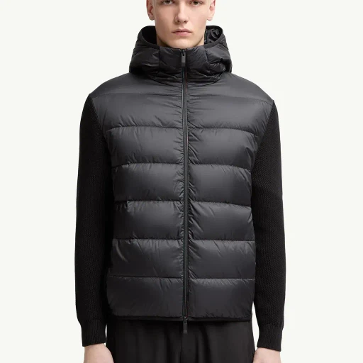 Padded Cotton Zip-Up Hoodie