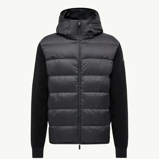 Padded Cotton Zip-Up Hoodie
