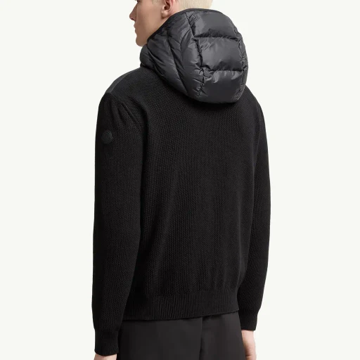 Padded Cotton Zip-Up Hoodie