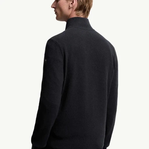 Padded Wool & Cashmere Zip-Up Cardigan