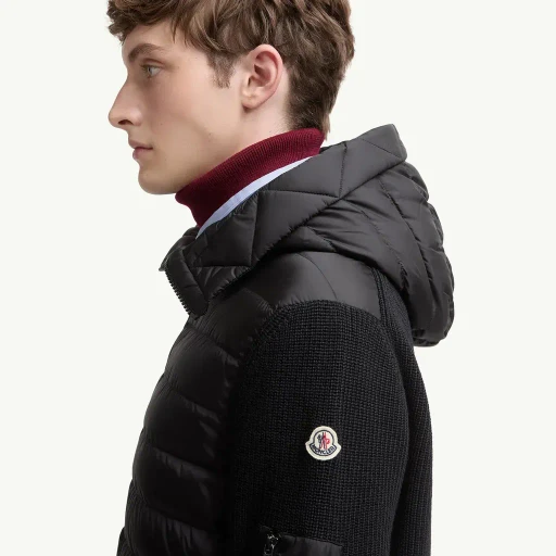 Padded Zip-Up Cardigan