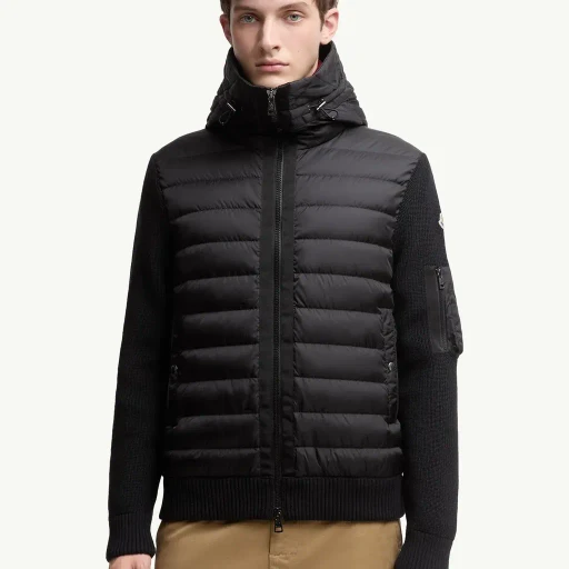 Padded Zip-Up Cardigan