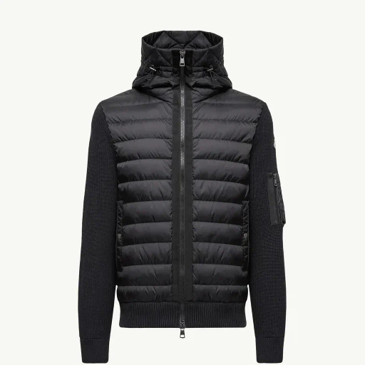 Padded Zip-Up Cardigan