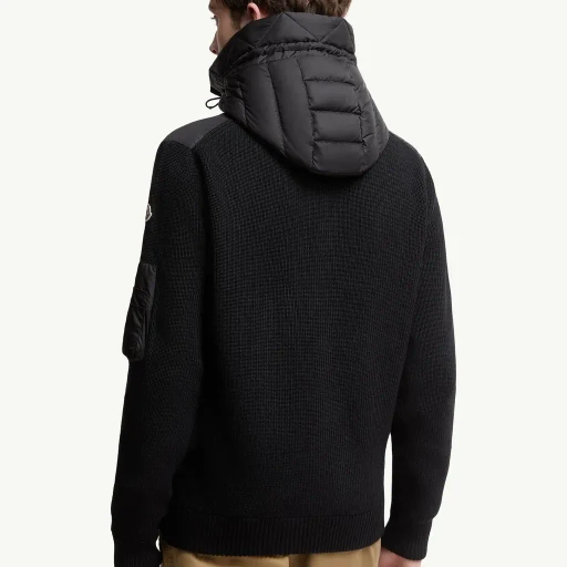 Padded Zip-Up Cardigan