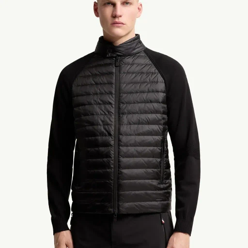Padded Zip-Up Cardigan