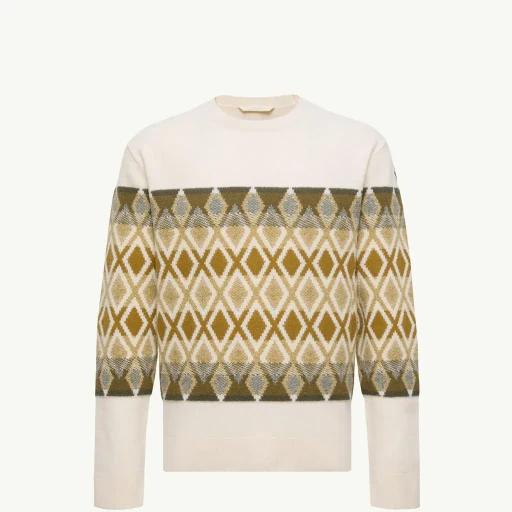 Rhombus Pattern Wool Sweater