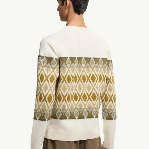 Rhombus Pattern Wool Sweater