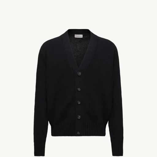 V-Neck Wool Cardigan
