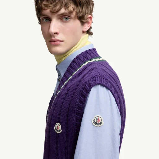 Wool & Cotton V-Neck Gilet