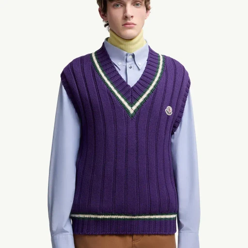Wool & Cotton V-Neck Gilet