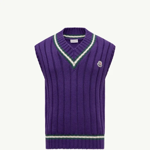 Wool & Cotton V-Neck Gilet