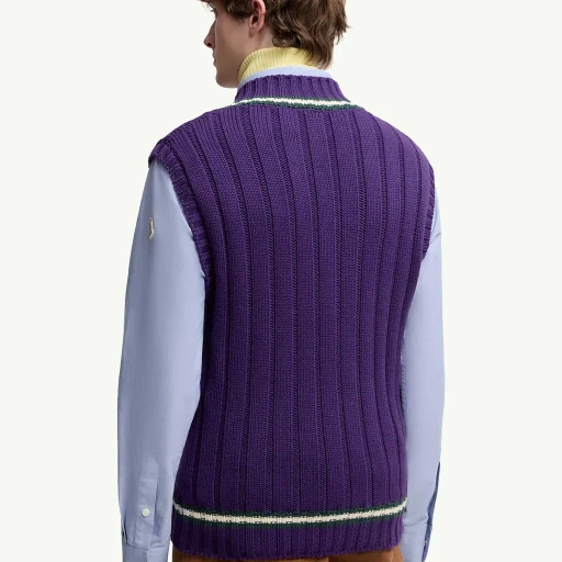 Wool & Cotton V-Neck Gilet