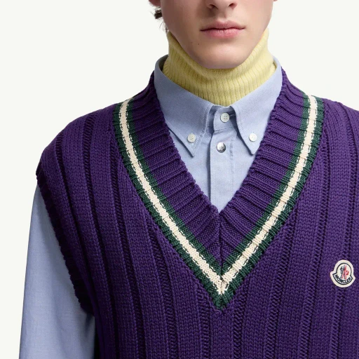 Wool & Cotton V-Neck Gilet