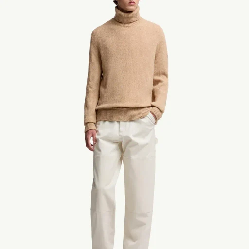 Wool Blend Polo Neck Jumper