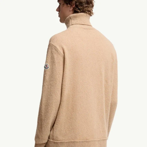 Wool Blend Polo Neck Jumper