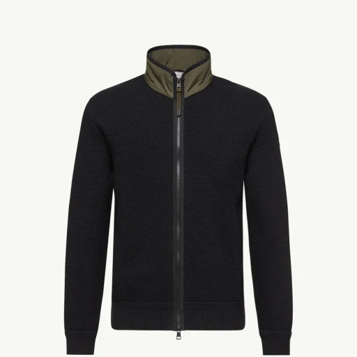 Zip-Up Cotton Cardigan