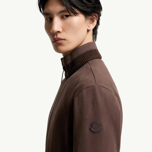 Cotton & Cashmere Zip-Up Sweatshirt