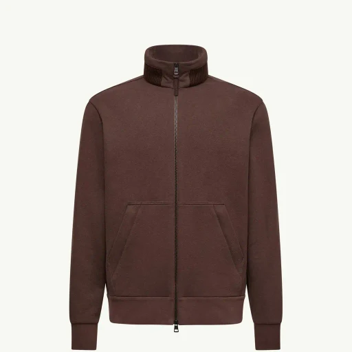 Cotton & Cashmere Zip-Up Sweatshirt