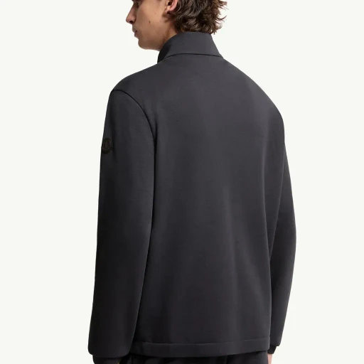 Cotton Blend Zip-Up Sweatshirt