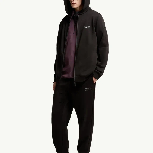 Logo Cotton Fleece Zip-Up Hoodie