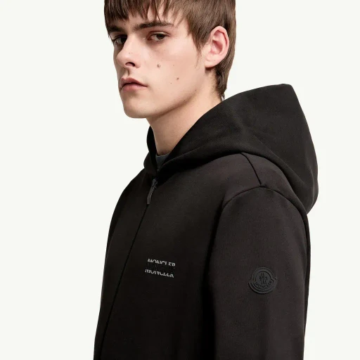 Logo Cotton Fleece Zip-Up Hoodie
